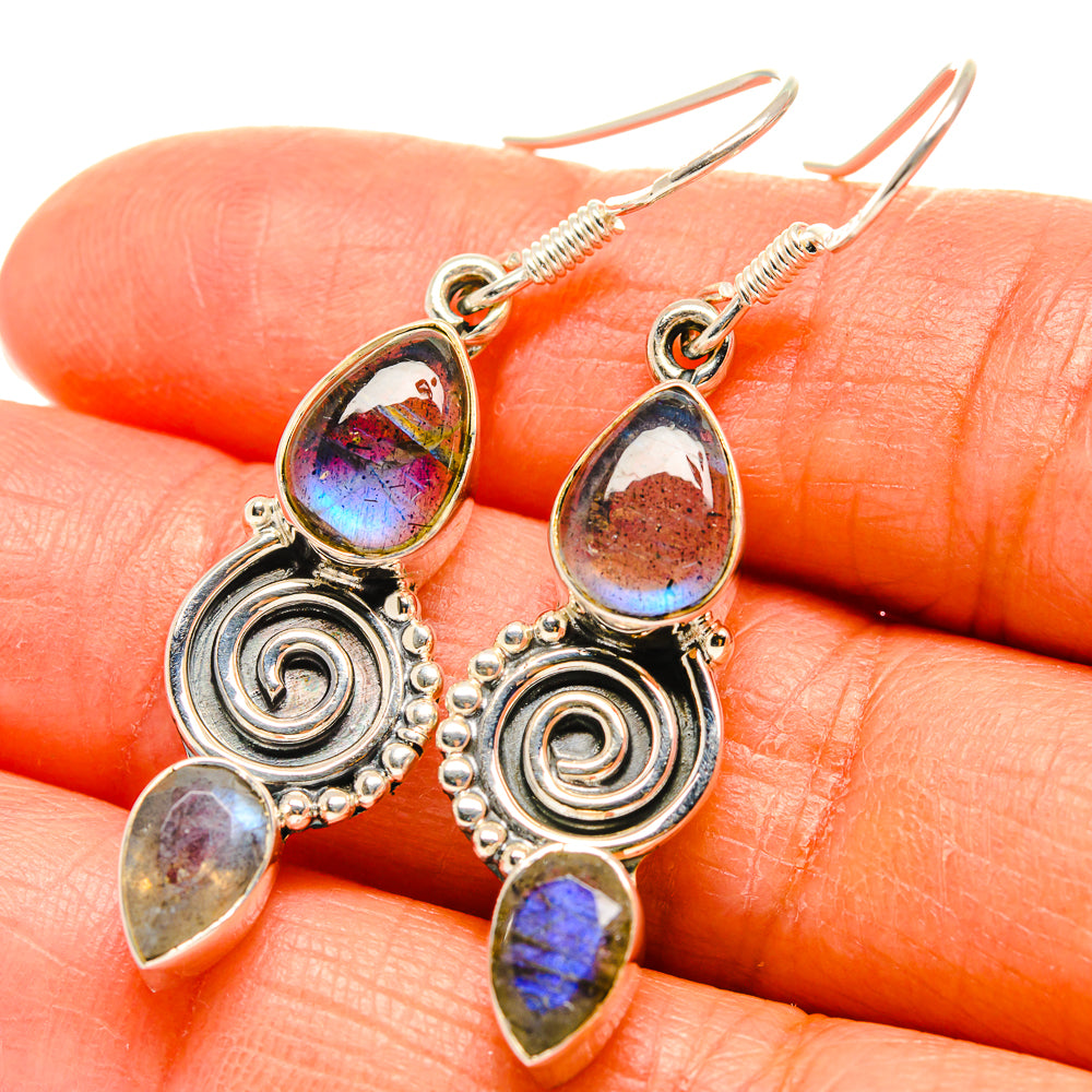 Labradorite Earrings handcrafted by Ana Silver Co - EARR425596