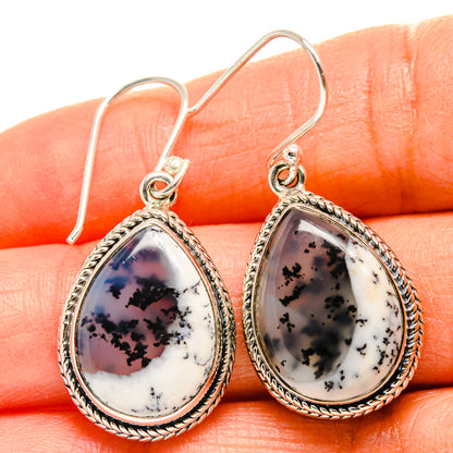 Dendritic Opal Earrings handcrafted by Ana Silver Co - EARR425598