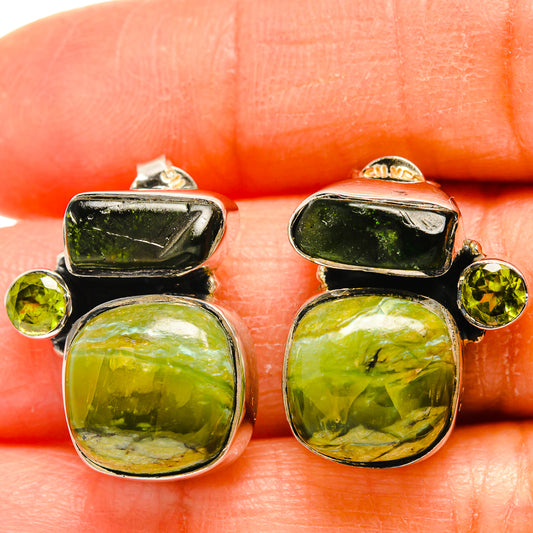 Rainforest Opal Earrings handcrafted by Ana Silver Co - EARR425602