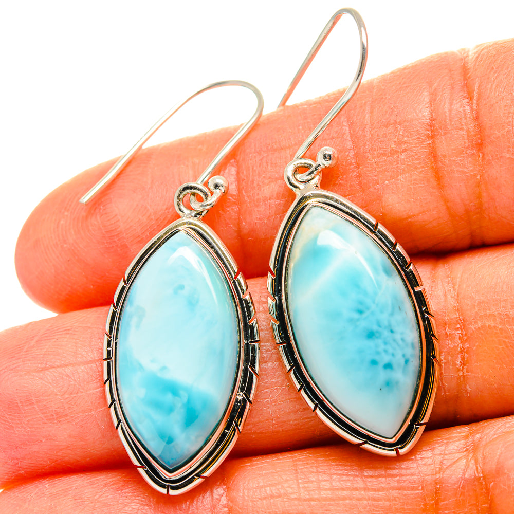 Larimar Earrings handcrafted by Ana Silver Co - EARR425607