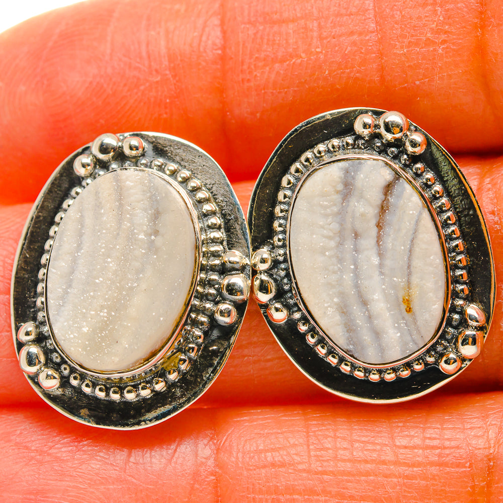 Desert Druzy Earrings handcrafted by Ana Silver Co - EARR425609