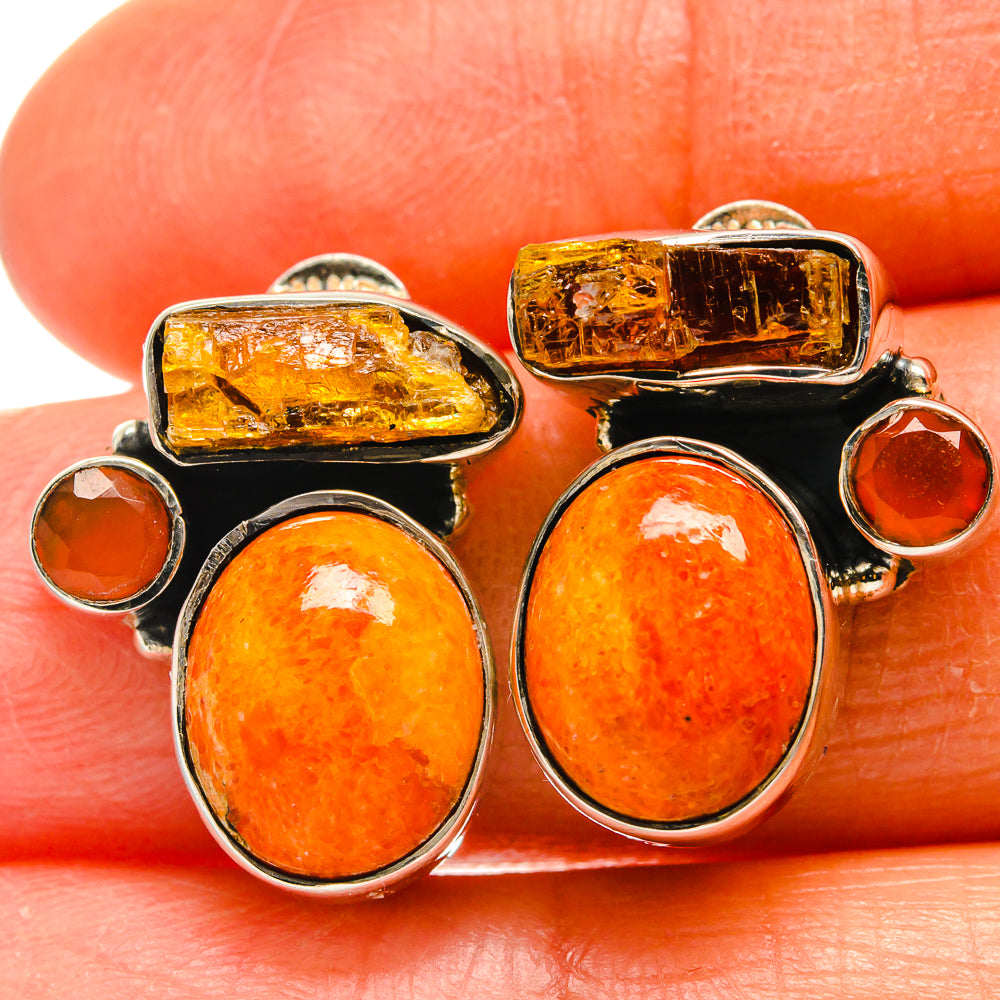 Sponge Coral Earrings handcrafted by Ana Silver Co - EARR425619