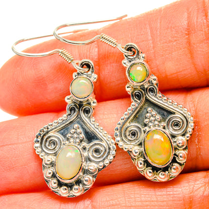 Ethiopian Opal Earrings handcrafted by Ana Silver Co - EARR425625
