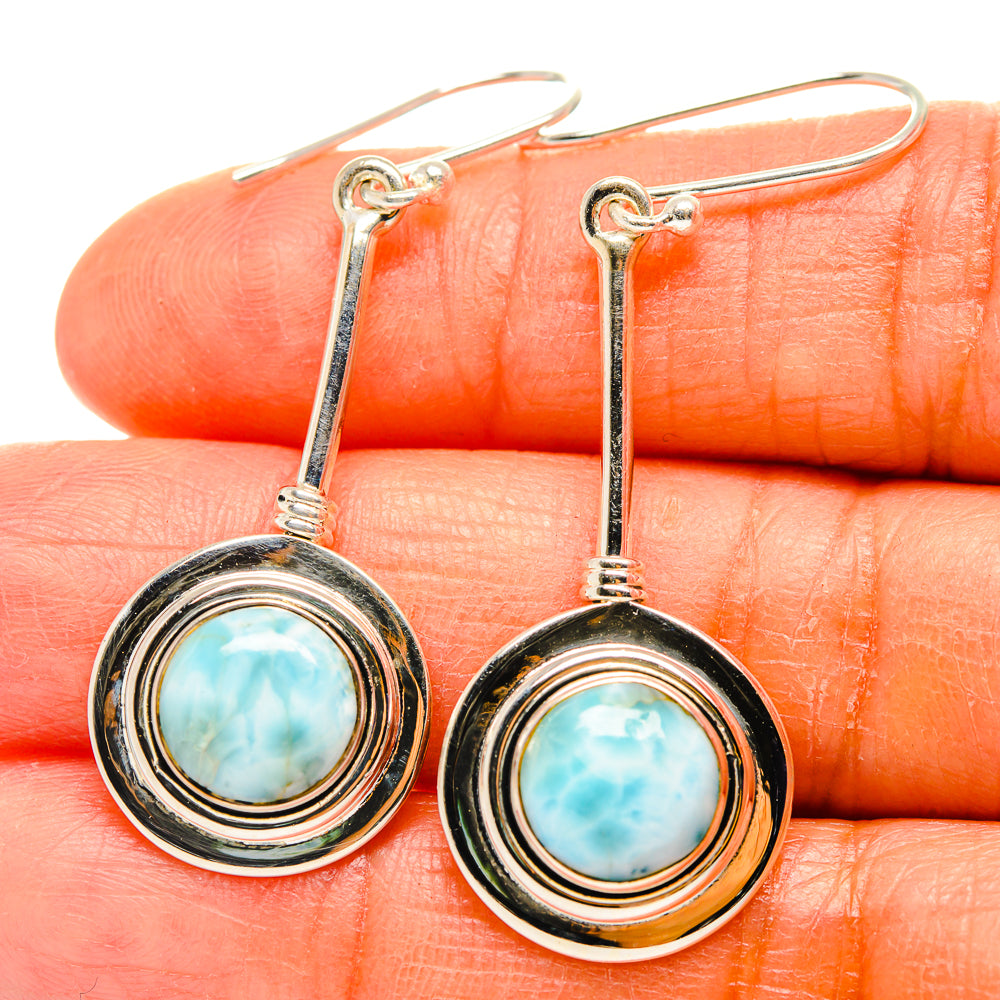 Larimar Earrings handcrafted by Ana Silver Co - EARR425627