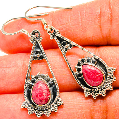 Thulite Earrings handcrafted by Ana Silver Co - EARR425638