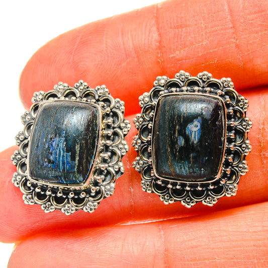 Azurite Earrings handcrafted by Ana Silver Co - EARR425644