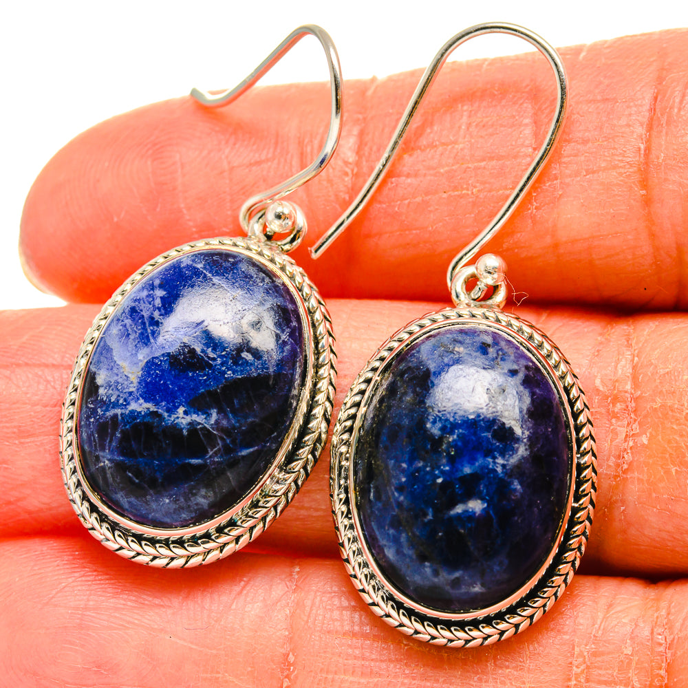 Sodalite Earrings handcrafted by Ana Silver Co - EARR425645
