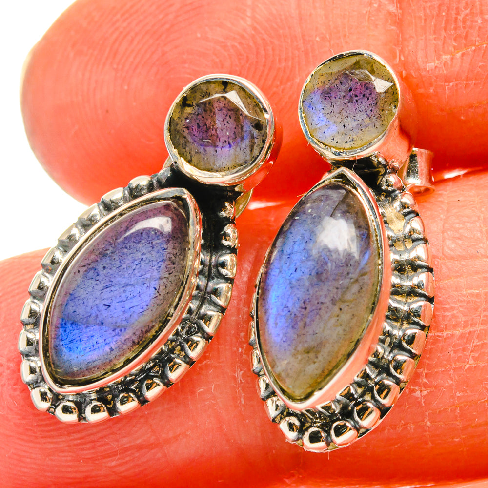 Labradorite Earrings handcrafted by Ana Silver Co - EARR425655