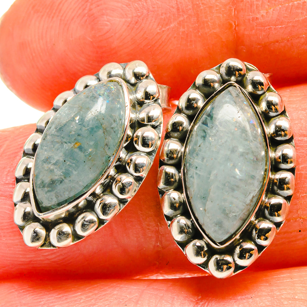 Aquamarine Earrings handcrafted by Ana Silver Co - EARR425664