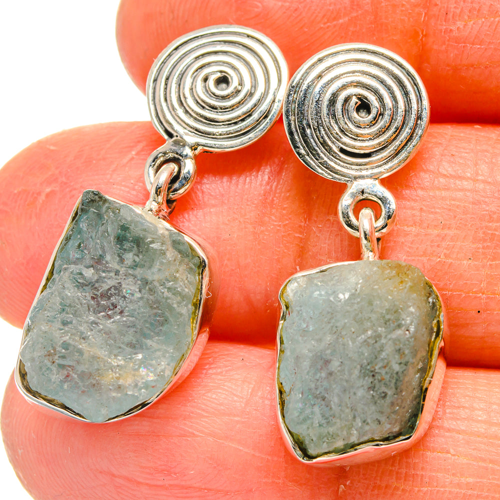 Aquamarine Earrings handcrafted by Ana Silver Co - EARR425670