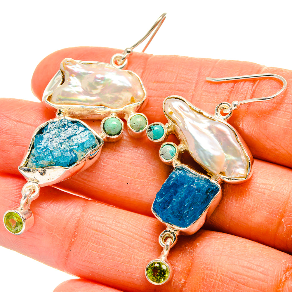 Apatite Earrings handcrafted by Ana Silver Co - EARR425681