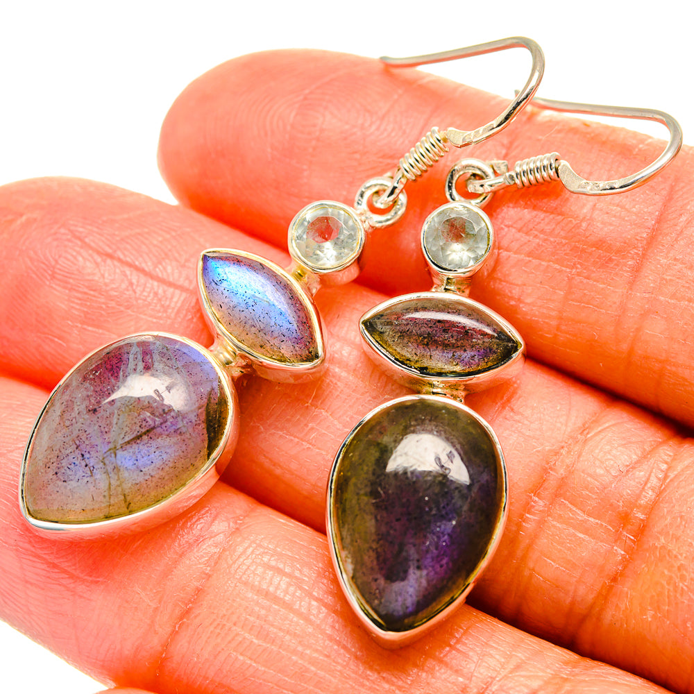 Labradorite Earrings handcrafted by Ana Silver Co - EARR425695