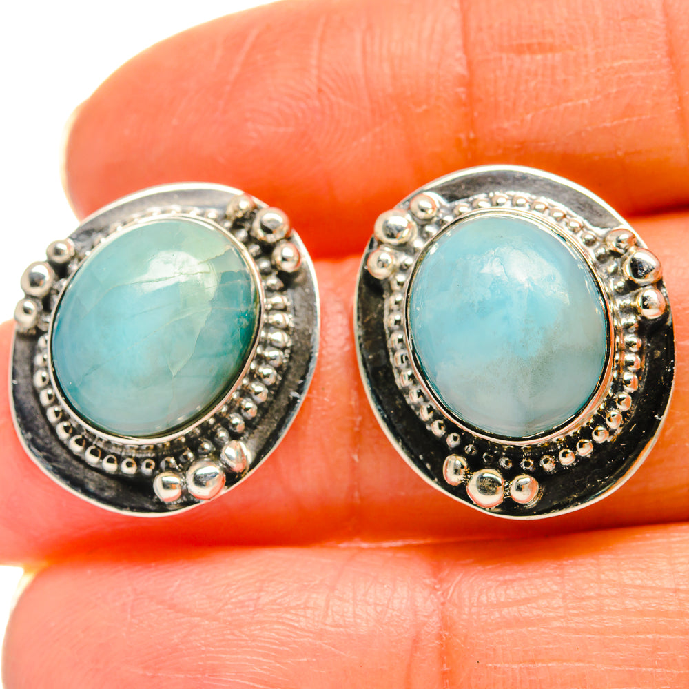 Larimar Earrings handcrafted by Ana Silver Co - EARR425705