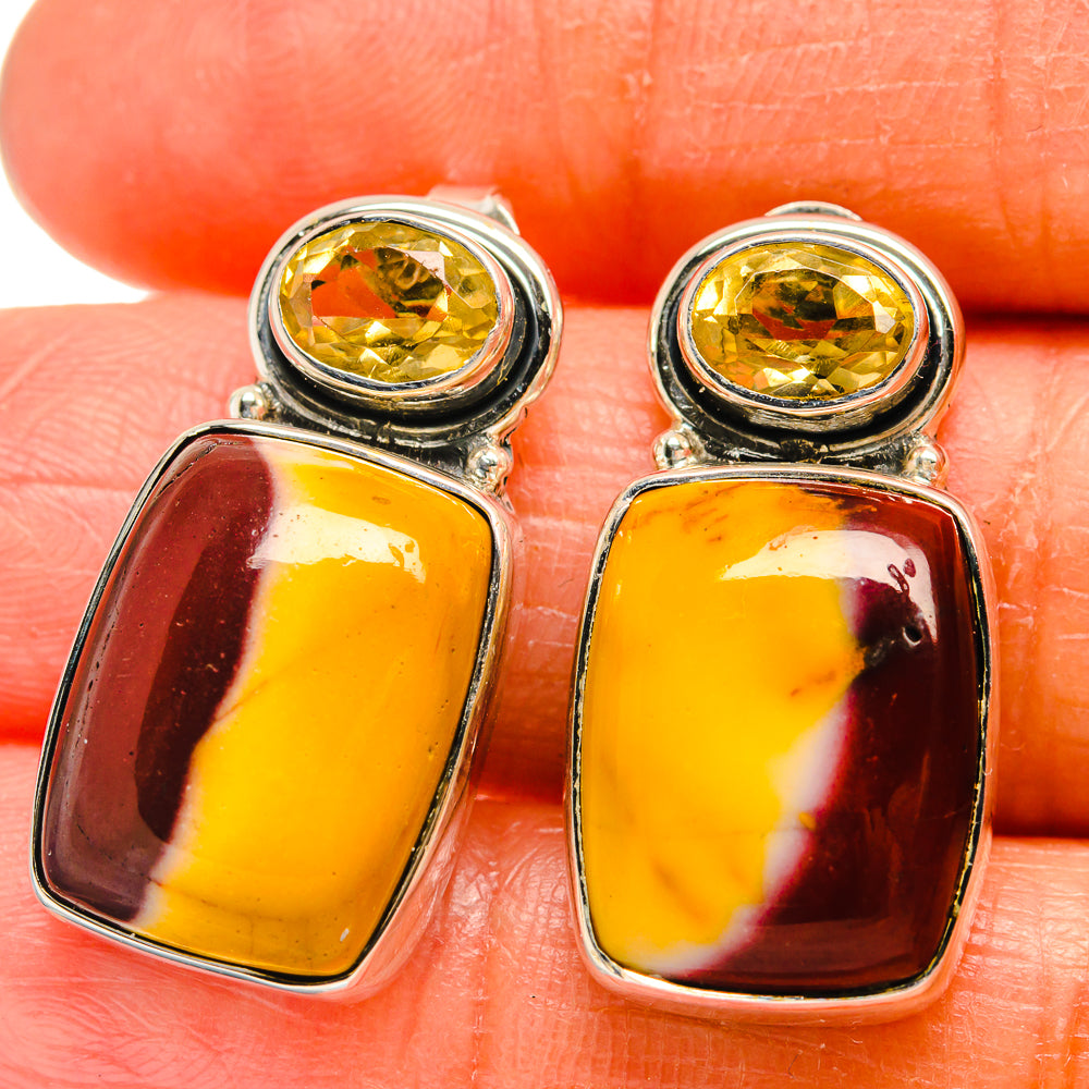 Mookaite Earrings handcrafted by Ana Silver Co - EARR425711