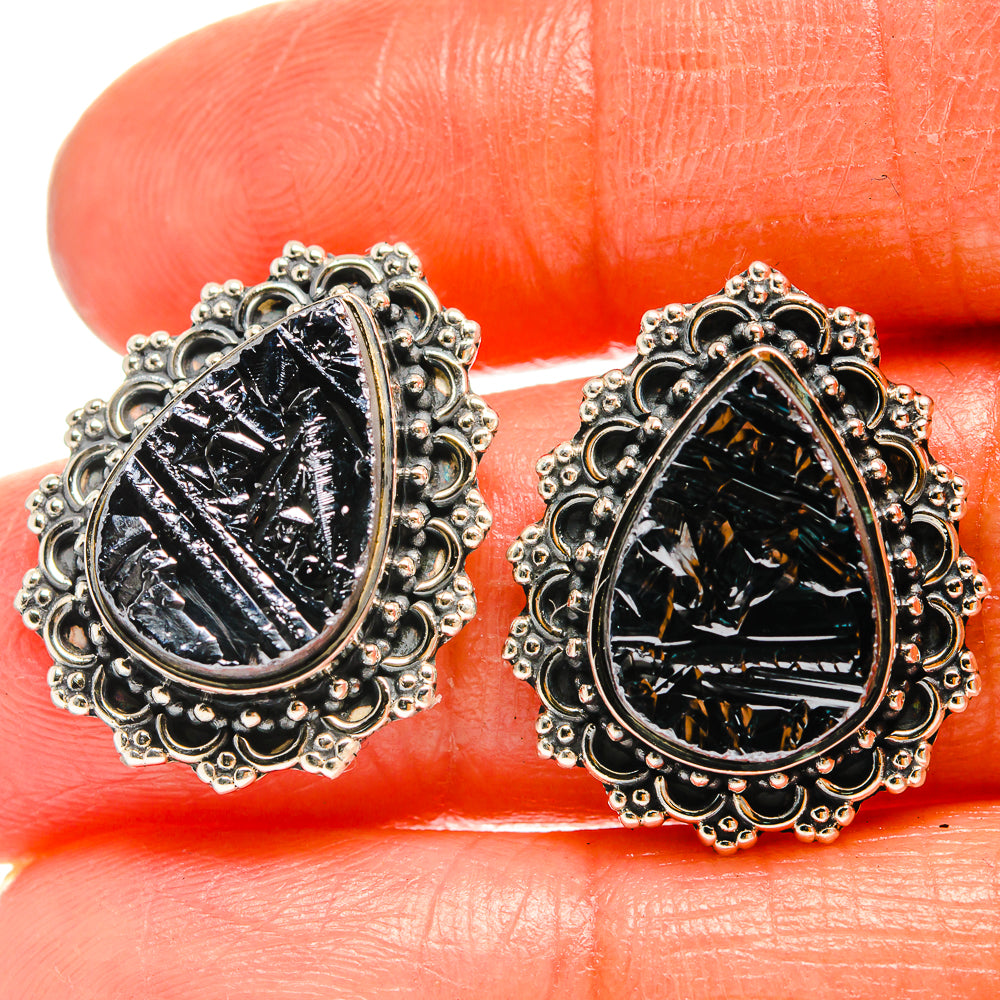 Shungite Earrings handcrafted by Ana Silver Co - EARR425717