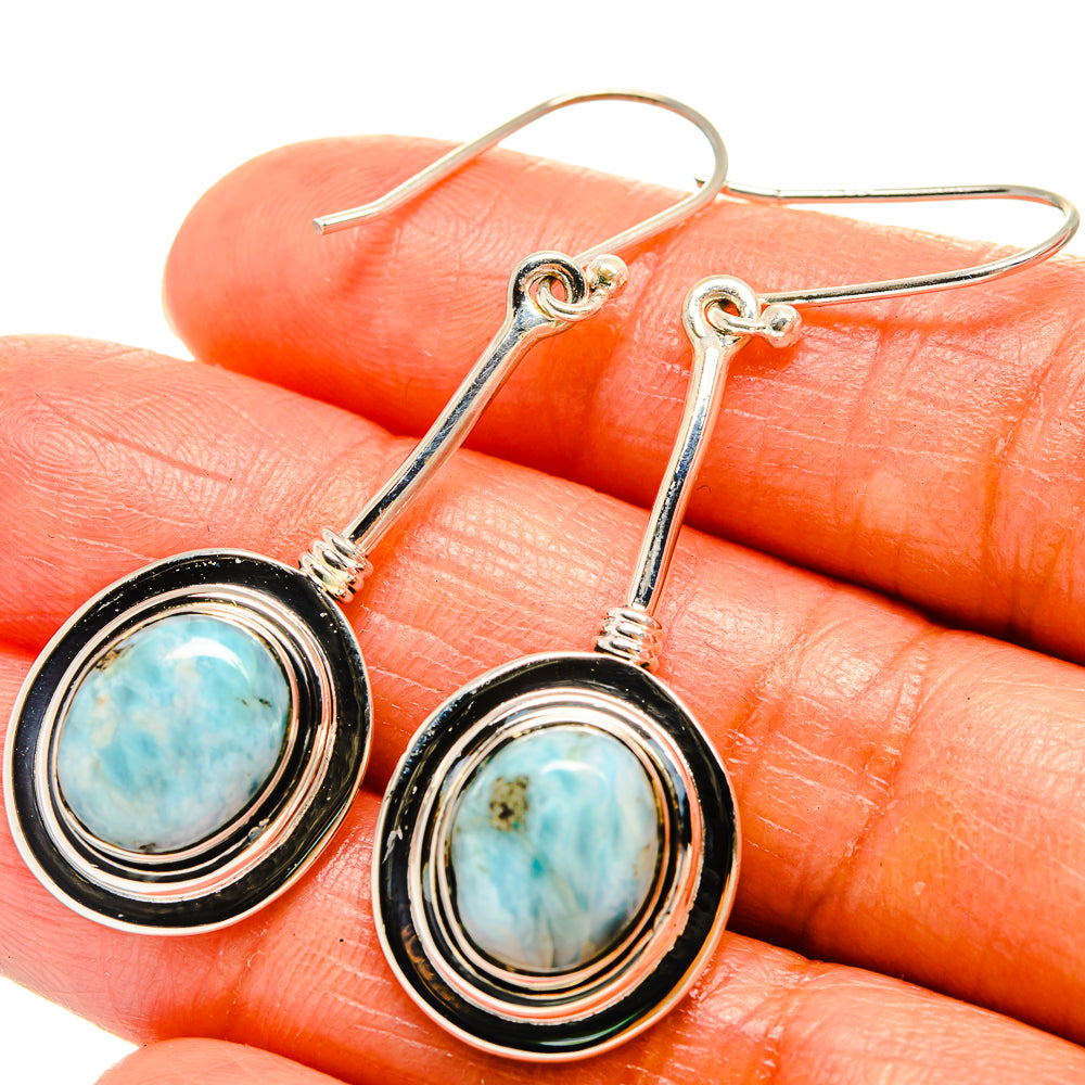 Larimar Earrings handcrafted by Ana Silver Co - EARR425722