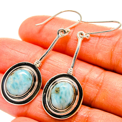Larimar Earrings handcrafted by Ana Silver Co - EARR425722