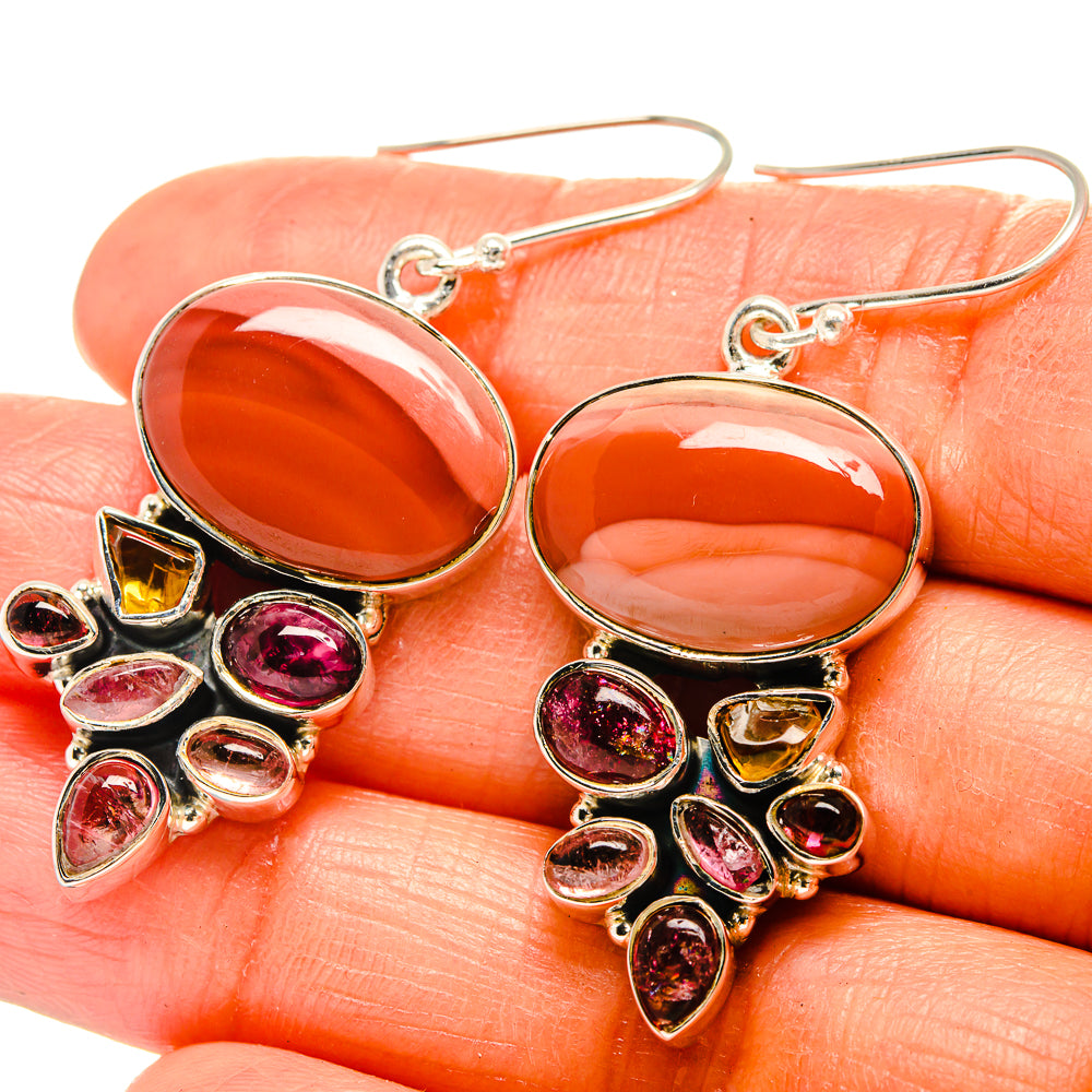 Mookaite Earrings handcrafted by Ana Silver Co - EARR425726