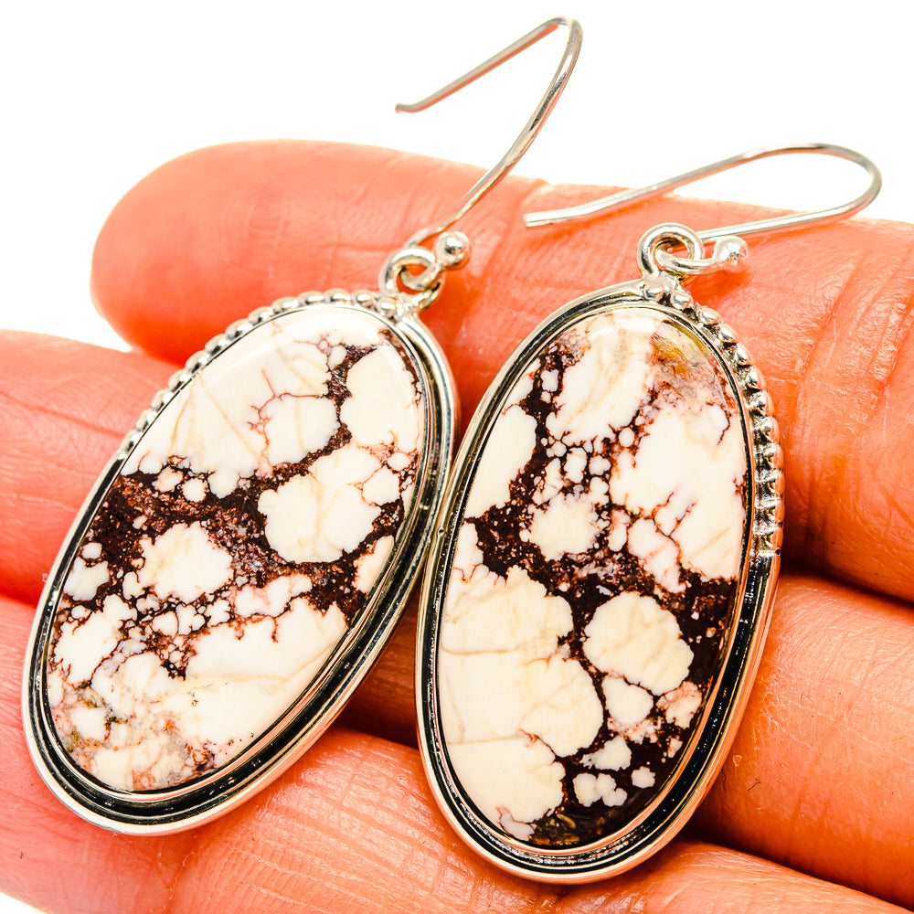 Wild Horse Jasper Earrings handcrafted by Ana Silver Co - EARR425730