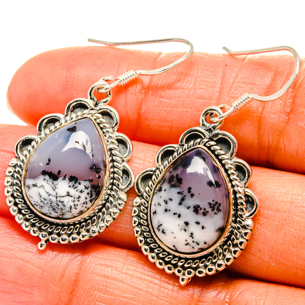 Dendritic Opal Earrings handcrafted by Ana Silver Co - EARR425731