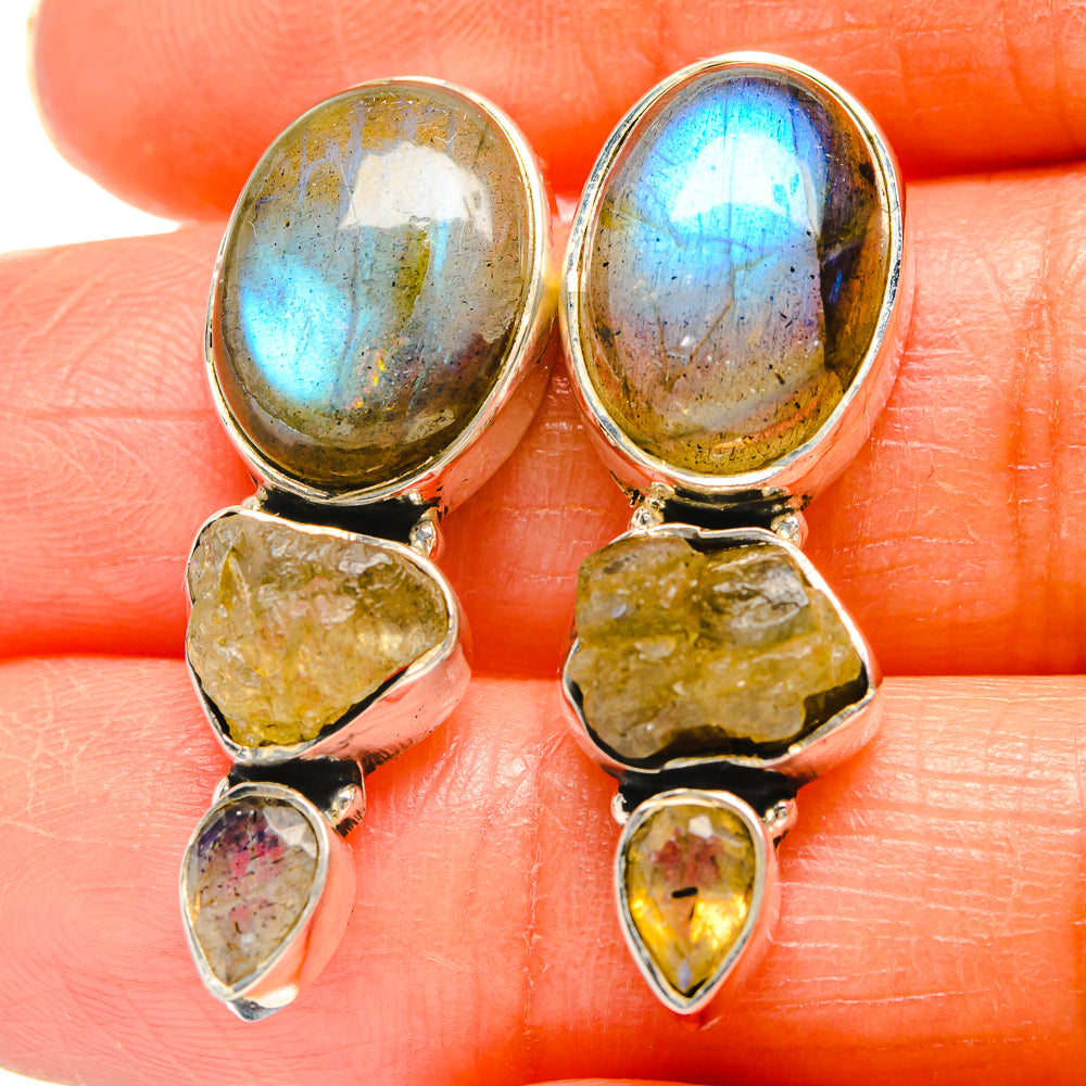 Labradorite Earrings handcrafted by Ana Silver Co - EARR425740