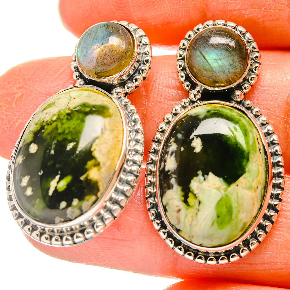 Rainforest Opal Earrings handcrafted by Ana Silver Co - EARR425747