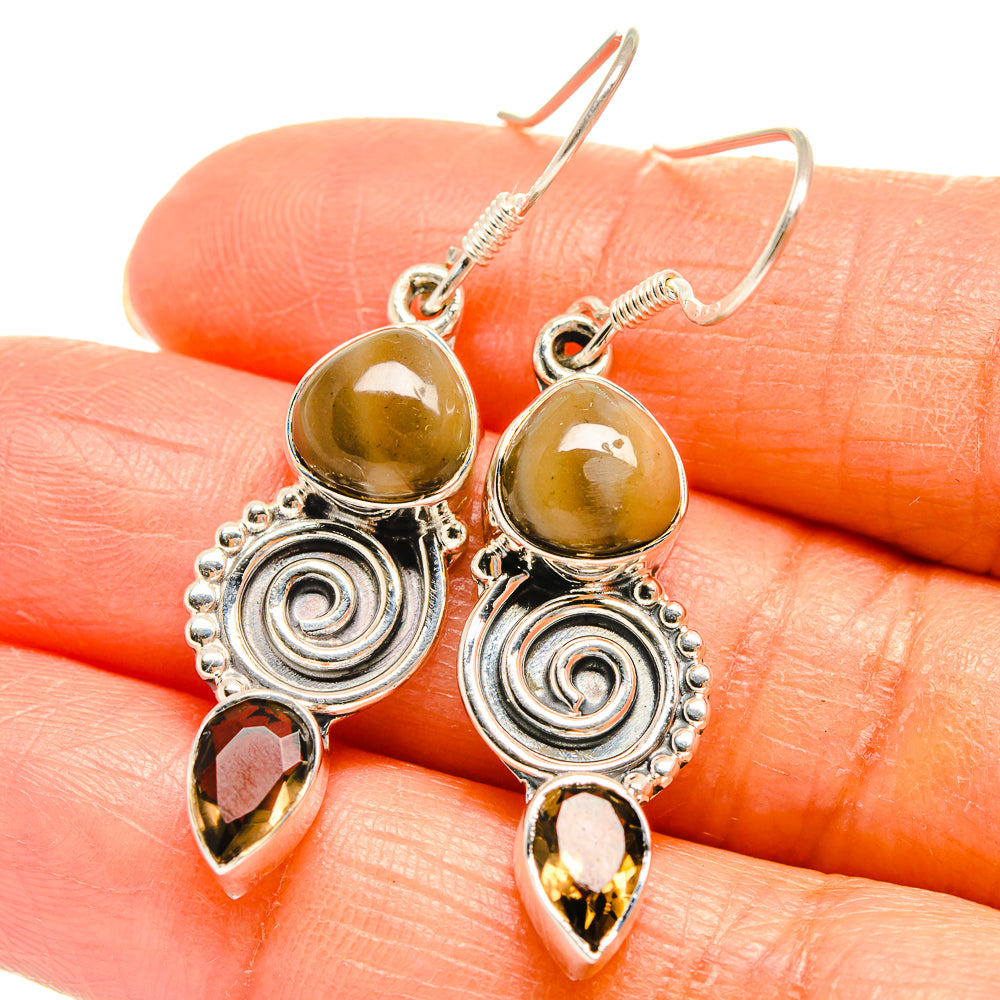 Imperial Jasper Earrings handcrafted by Ana Silver Co - EARR425749