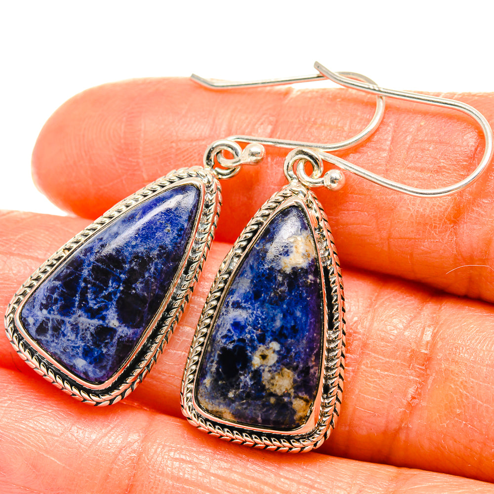 Sodalite Earrings handcrafted by Ana Silver Co - EARR425756