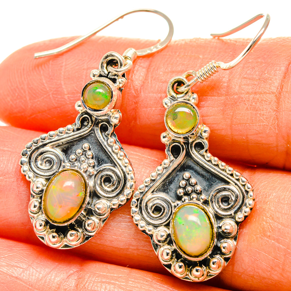 Ethiopian Opal Earrings handcrafted by Ana Silver Co - EARR425759