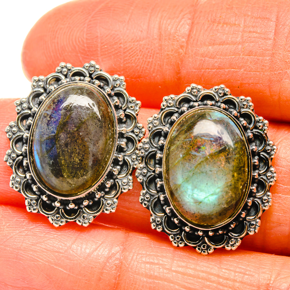 Labradorite Earrings handcrafted by Ana Silver Co - EARR425771