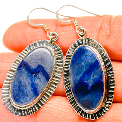 Sodalite Earrings handcrafted by Ana Silver Co - EARR425780