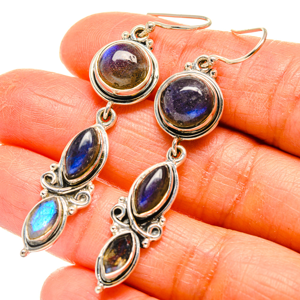 Labradorite Earrings handcrafted by Ana Silver Co - EARR425784