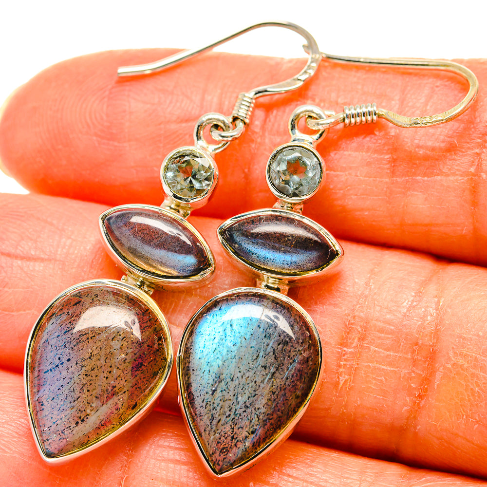 Labradorite Earrings handcrafted by Ana Silver Co - EARR425798