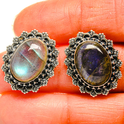 Labradorite Earrings handcrafted by Ana Silver Co - EARR425807