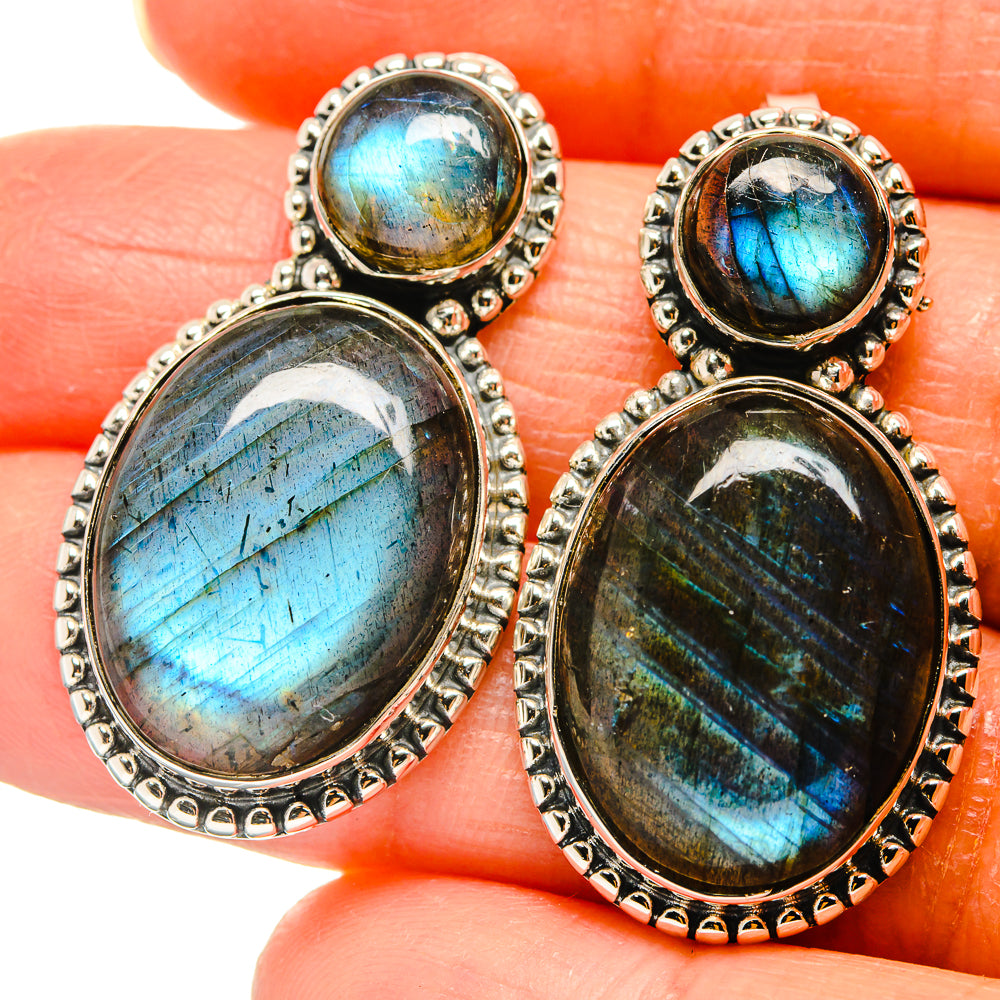 Labradorite Earrings handcrafted by Ana Silver Co - EARR425823