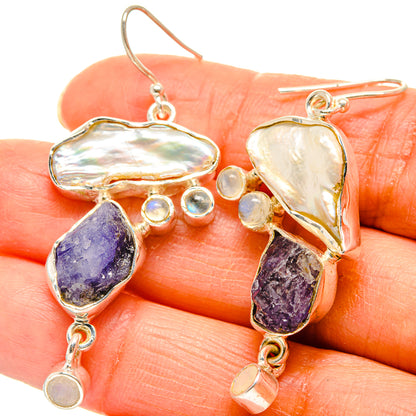 Mother Of Pearl Earrings handcrafted by Ana Silver Co - EARR425827