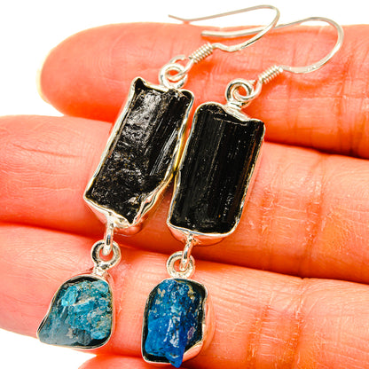 Black Tourmaline Earrings handcrafted by Ana Silver Co - EARR425832