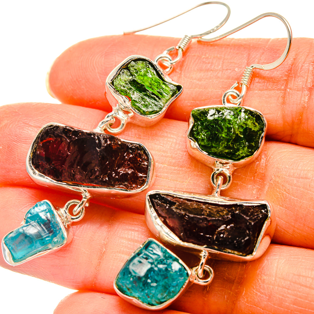 Garnet Earrings handcrafted by Ana Silver Co - EARR425833