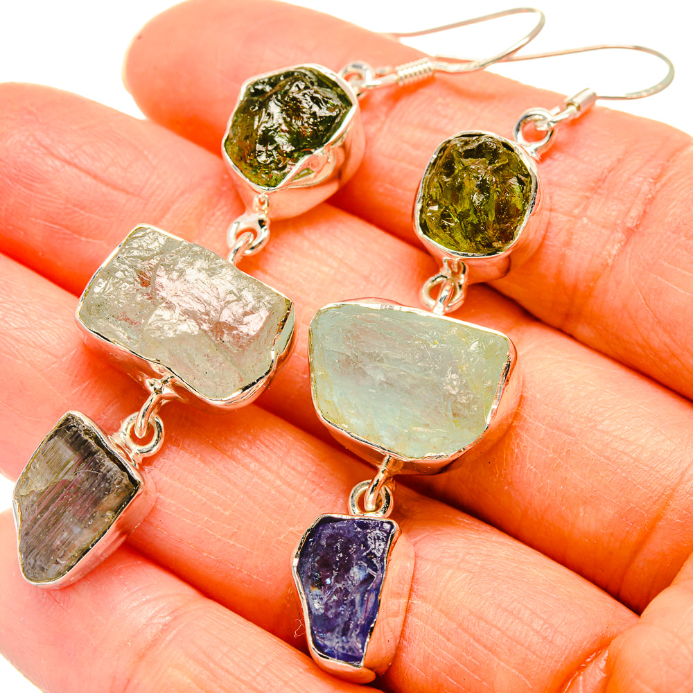 Aquamarine Earrings handcrafted by Ana Silver Co - EARR425835