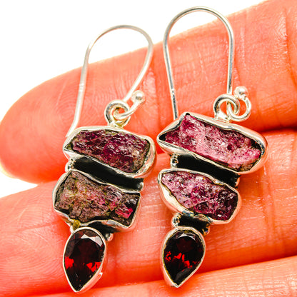 Pink Tourmaline Earrings handcrafted by Ana Silver Co - EARR425836