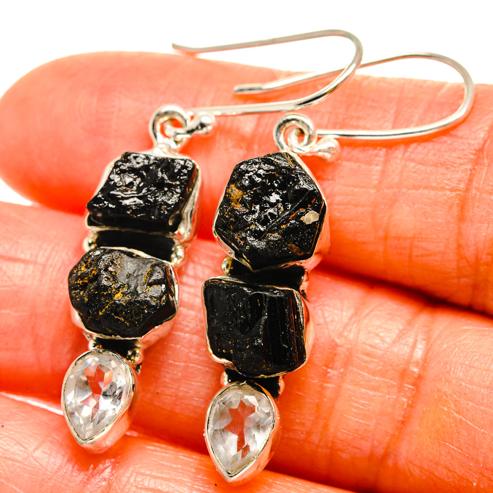 Tektite Earrings handcrafted by Ana Silver Co - EARR425851