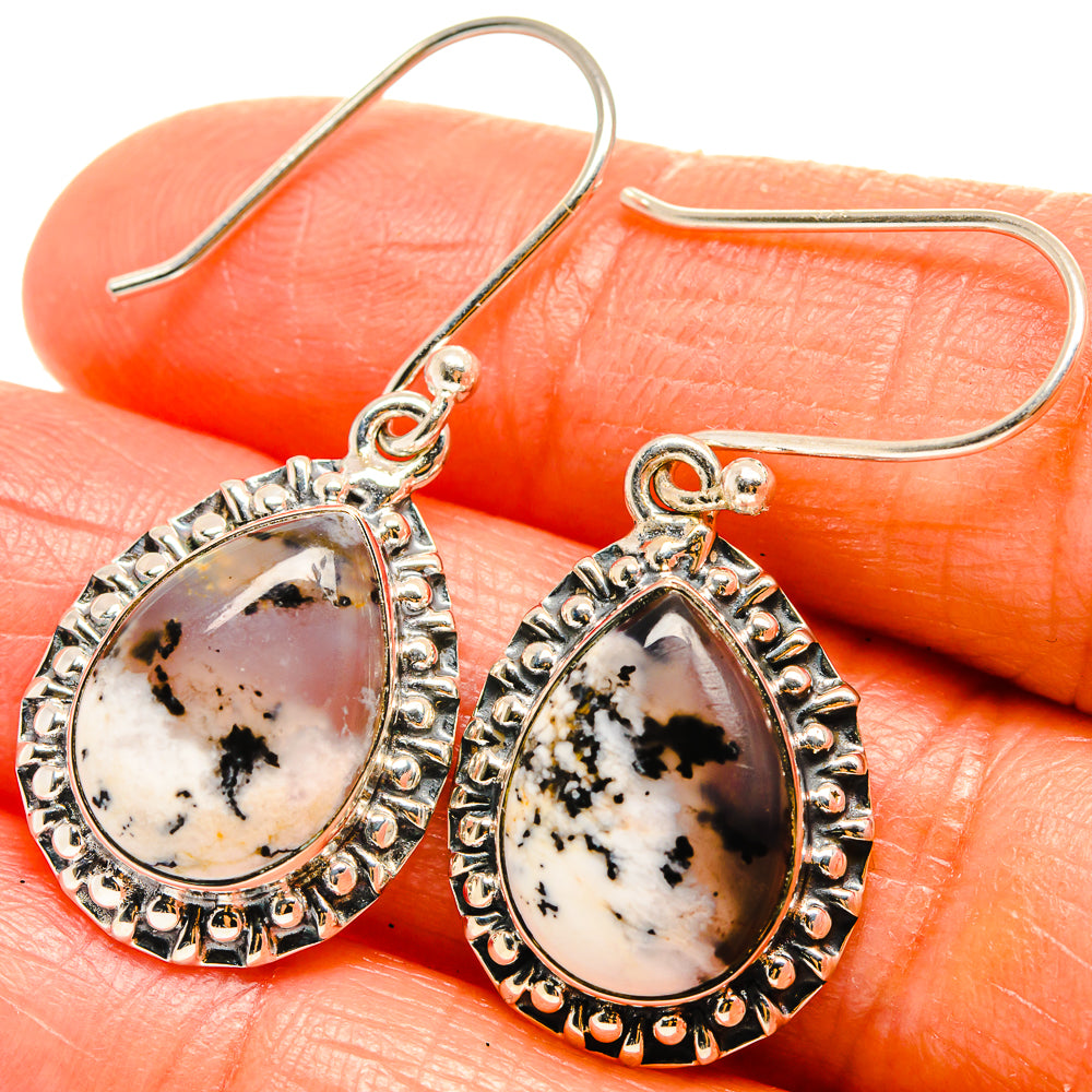 Dendritic Opal Earrings handcrafted by Ana Silver Co - EARR425853