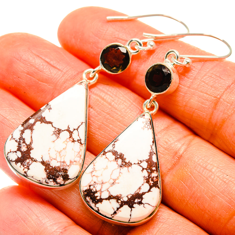 Wild Horse Jasper Earrings handcrafted by Ana Silver Co - EARR425869