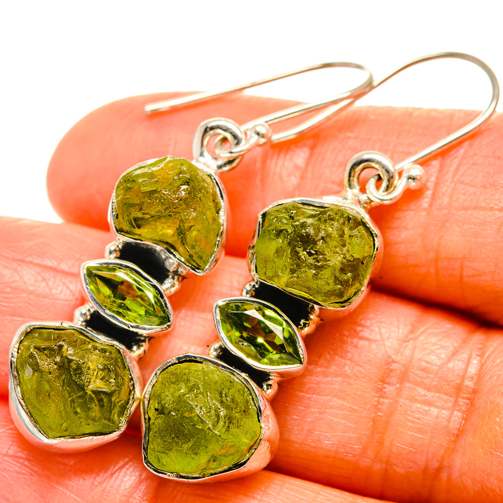 Peridot Earrings handcrafted by Ana Silver Co - EARR425871