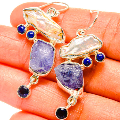 Tanzanite Earrings handcrafted by Ana Silver Co - EARR425878