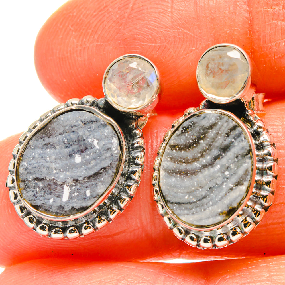 Desert Druzy Earrings handcrafted by Ana Silver Co - EARR425884