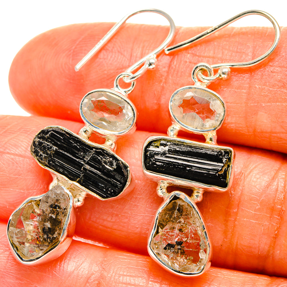 Herkimer Diamond Earrings handcrafted by Ana Silver Co - EARR425901