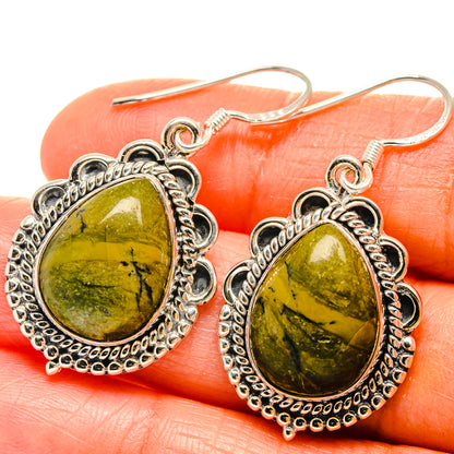 Rainforest Jasper Earrings handcrafted by Ana Silver Co - EARR425918