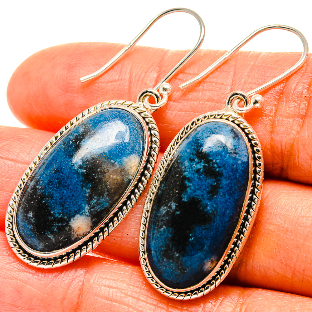 Shattuckite Earrings handcrafted by Ana Silver Co - EARR425922