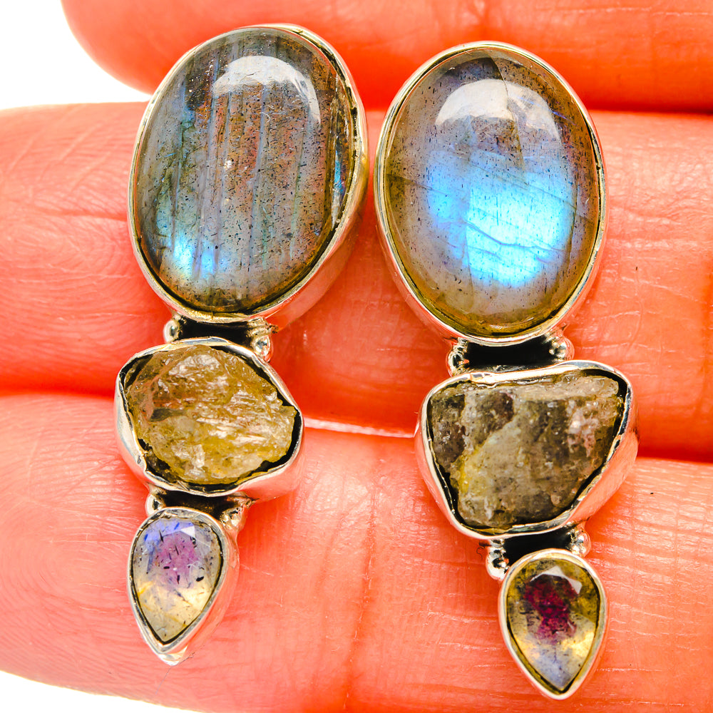 Labradorite Earrings handcrafted by Ana Silver Co - EARR425924